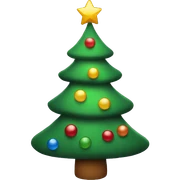 Christmas tree sticker