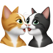 Cat kiss  sticker