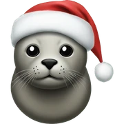 seal christmas  sticker