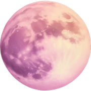pastel pink moon sticker