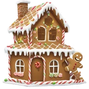 gingerbread house sticker