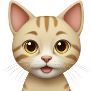 Cute khao manee cat sticker