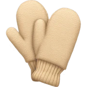 Beige mittens sticker