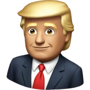Donald Trump with sticker