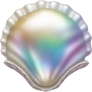 Pearl shell sticker