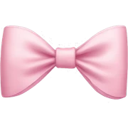 Light pink bow sticker