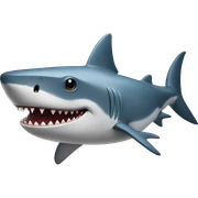 Shark with a top hat sticker