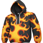 Flames hoodie  sticker