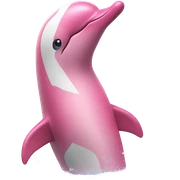 pink dolphin  sticker