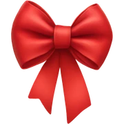 Red bow sticker