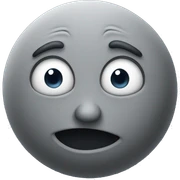 Sarcastic moon sticker
