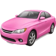 Pink car sticker