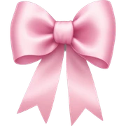 light pink ribbon bow sticker