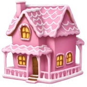 Pink gingerbread house  sticker