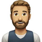 Man with beard  sticker