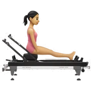 Filipina on pilates reformer  sticker