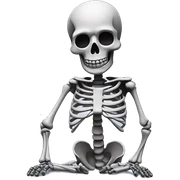 A skeleton as 🤷🏻 sticker