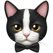 tuxedo cat moustache sticker