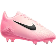 light pink fade soccer cleat with Nike sign in the middle sticker