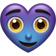 Heart with eyes  sticker