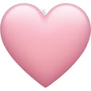 light pink heart sticker