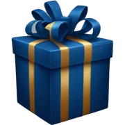 Navy blue gift sticker