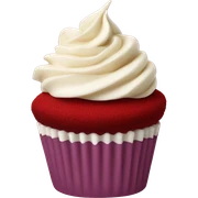 Red velvet cupcake sticker