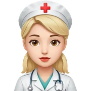 young female nurse sticker