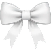 white bow sticker