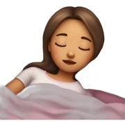 Sleep girl sticker