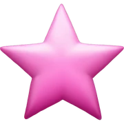 pink star sticker