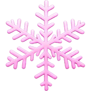 Pink snowflake  sticker