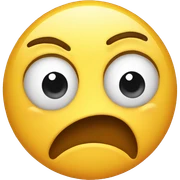 disgusted face sticker