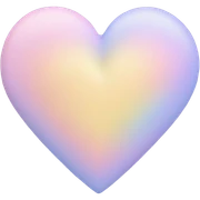 Pastel heart sticker