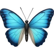 Butterfly blue sticker