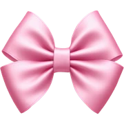 light pink bow on light pink bow sticker