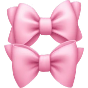 Baby pink bow sticker