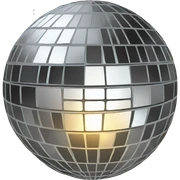 Disco ball sticker