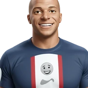 bald boy smiling on white sticker