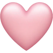 light pink heart sticker