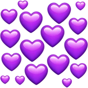 Purple Hearts  sticker