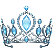 Light blue tiara sticker