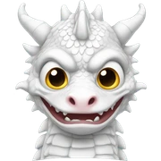 Ascolotl looks like a Chinese white dragon sticker