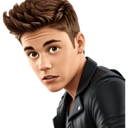 brown haired boy in leather sticker