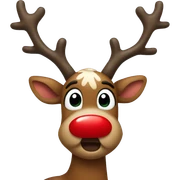 Red Nosed Reindeer sticker