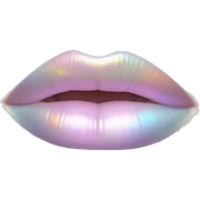 Pale pastel holographic lipstick  sticker