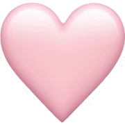 light pink heart sticker