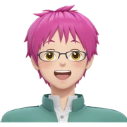 smiling boy in pink uniform sticker