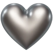 metallic heart sticker