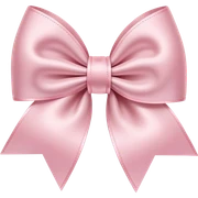 light pink ribbon bow sticker